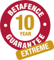 Betafence guarantee 10x years