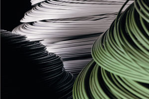 Plastic coated wire
