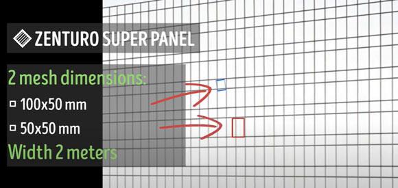 Zenturo Super mesh description
