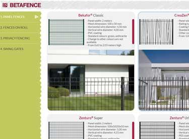 Chose your fence with Betafence application